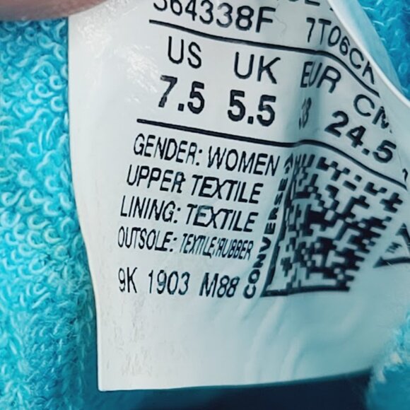 Converse Women's Light Blue Shoreline Slip-On Casual Athletic Sneaker Size 7.5 - Picture 6 of 7